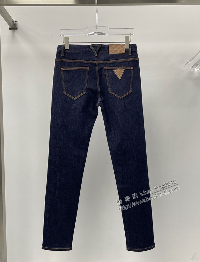 BottegaVeneta專櫃寶緹嘉BV2023FW新款洗水皮標牛仔褲 男女同款 tzy3084